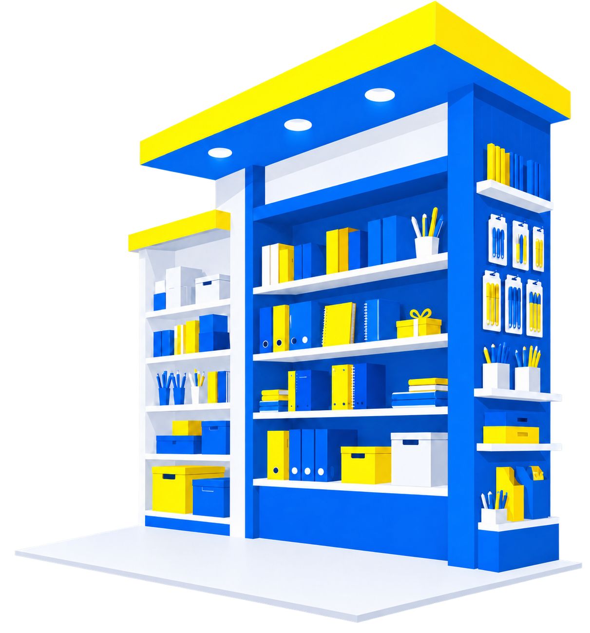 SB GO stationery franchise store — interior view of products in a T2 city store