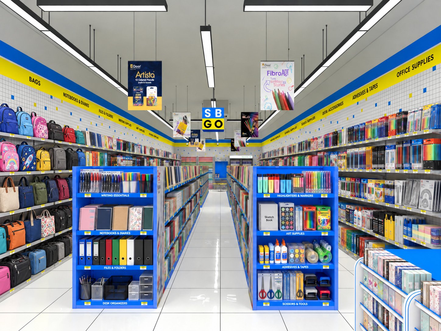 The SB GO store interior